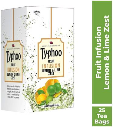 typhoo Lemon & Lime Zest Fruit Infusion Lime Infusion Tea Bags Box