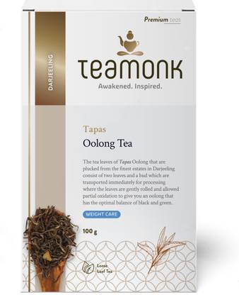 Teamonk Tapas Organic Darjeeling Slimming Oolong Tea Leaves Oolong Tea Box