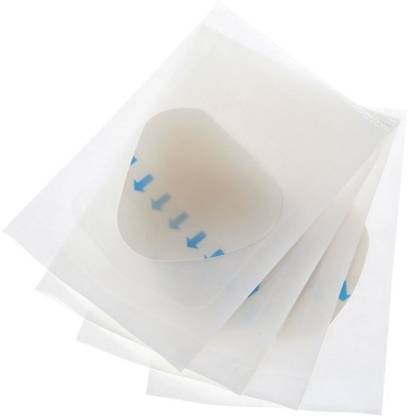 Digital Shoppy 4pcs/set Adhesive Hydrocolloid Gel Blister Plaster Heel Anti-wearing Heel Sticker (L) Adhesive Band Aid