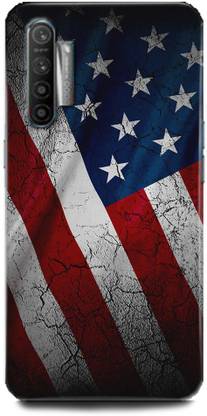 INDICRAFT Back Cover for Realme X2 Usa, American Flag, United States, Union Dark