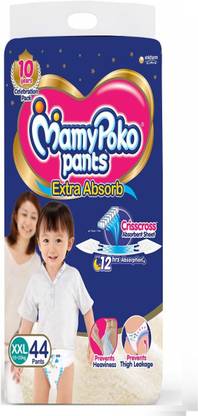 MamyPoko Pants Extra Absorb Diapers, XX-Large (44 Count) - XXL