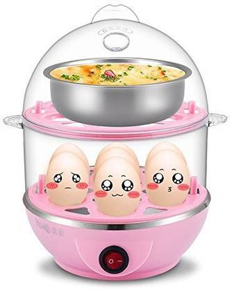 Sajani Electric 2 Layer Plastic Egg Boiler Cooker and Steamer Egg Cooker