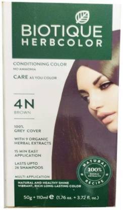BIOTIQUE BROWN , HERBCOLOR 4N