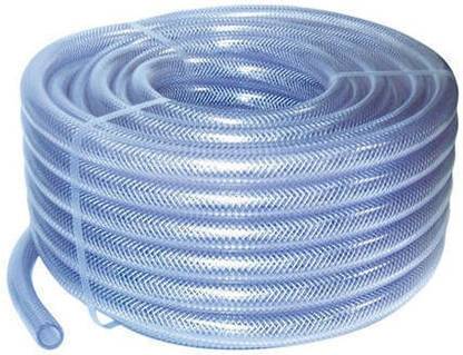 MASHKI 1/2 Inch x 100 FEET (30meter) Industrial Quality Nylon Braided WHITE BRAIDED Hose Pipe