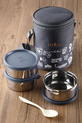 SPEACK UNIVERSAL ROUND TIFFIN 3 Containers Lunch Box