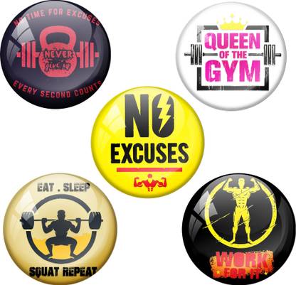 AVI Fridge magnet gym combo pack Fridge Magnet Pack of 5