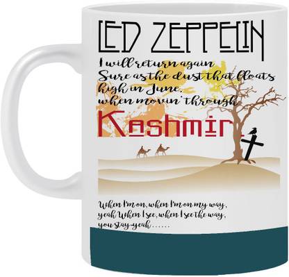 6thCross Printed "LED ZEPPELIN" Coffee and Tea Ceramic Coffee Mug