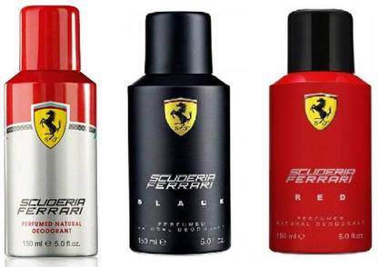 SCUDERIA FERRARI black red white combo(pack of 3) Eau de Toilette  -  450 ml