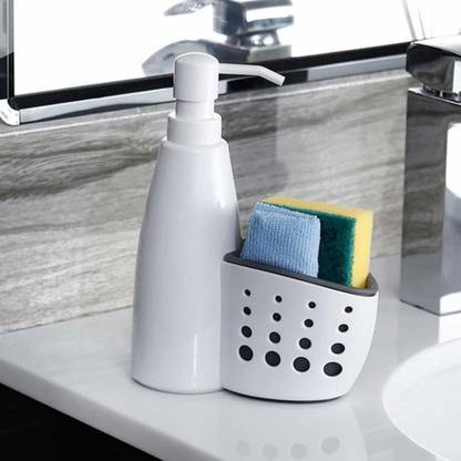 Luxafare Kitchen Sink Organizer for Dishwasher Organiser Multifunctional  Sink Detergent Soap Dispenser Sink Sponge Holder
