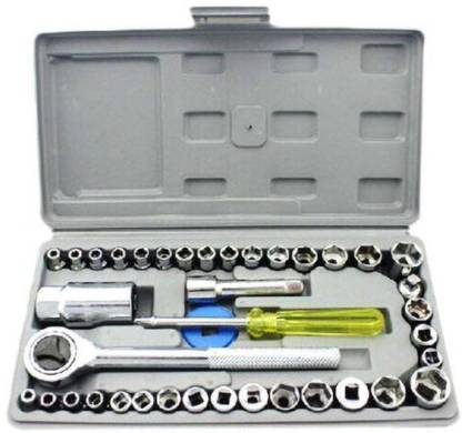 PAPAZ ENTERPRISE Best Quality Socket Set Hand Tool Kit (40 Tools) Socket Set