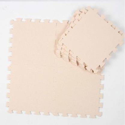 IRIS Interlocking EVA Foam Floor Mat Tiles (24 square feet) White 10 mm Exercise & Gym Mat