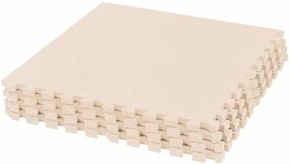 IRIS Interlocking Gym EVA Foam Mat Tiles (32 sq.ft.) White 10 mm Exercise & Gym Mat