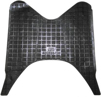 Amazers Choice AMZ Black Color Rubber FootMat2 Suzuki Access Two Wheeler Mat