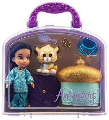 DISNEY - Animators' Collection Jasmine Mini Doll Play Set - 5'' - New