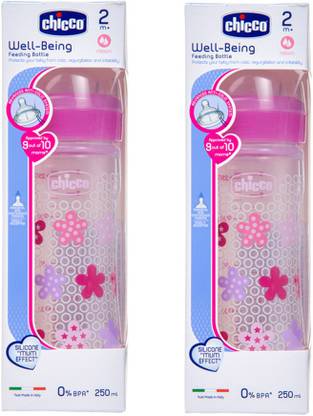 Chicco Welbeing 250 ml 4 month bottle set of 2 - 250 ml
