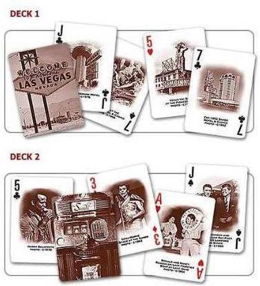 Cartamundi Las Vegas History 2 Decks Of Playing Cards Boxed Set