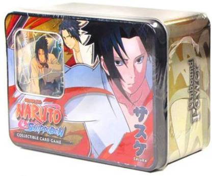 Naruto Shippuden Card Game Unbound Power Collector Tin Set Sasuke Uchiha