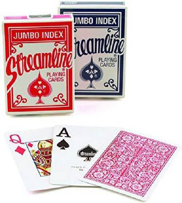 Streamline Playing Cards: Poker Size, Jumbo Index