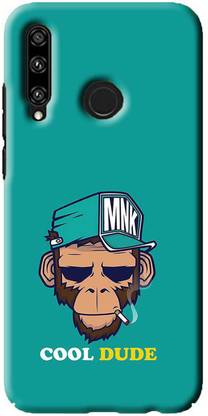 NDCOM Back Cover for Huawei Honor 10i Monkey Cool Dude Printed