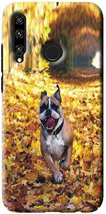 NDCOM Back Cover for Huawei Honor 10i Dog Running Printed