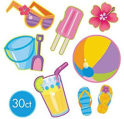 Wanna Party Multicolor Cut-Out Summer Fun