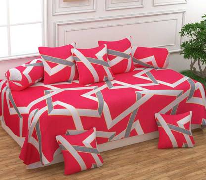 igi Cotton Geometric Diwan Set