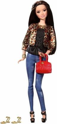 BARBIE Style Raquelle Doll, Leopard Print Jacket