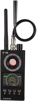 Wukama Latest Wireless RF Signal K68 Camera Detector Device Multi Functional Anti Spy Signal GSM Cellphone Device Finder Monitor with LED Hidden Camera Laser Lens GSM GPS Tracker Finder Security Camera