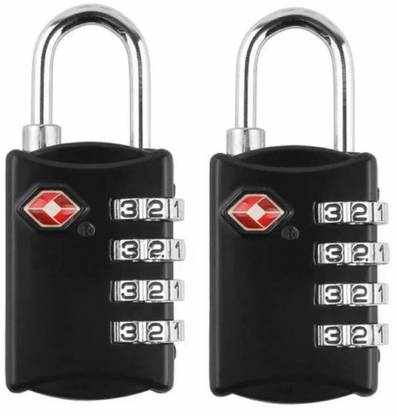 Corslet (Set of 2) Luggage Travel Suitcase Bag Lock, 4 Digit Combination Padlock, Luggage Locks, Combination Lock, Number Lock for Bags, Password Lock Bag, Small Lock, Small Lock for Bags Safety Lock