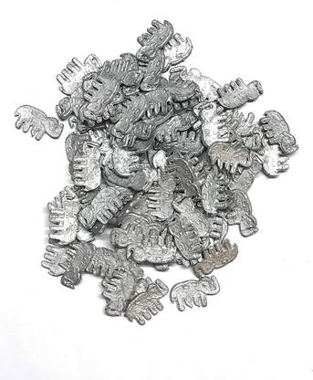 Bansiwal Haathi/Elephant Ranga Remedy/Lead Figurines for Rahu Dosh Shanti - for Floating in Water- Jal Mein Pravahit Karne Ke Liye (11, Elephant) Decorative Showpiece  -  1 cm