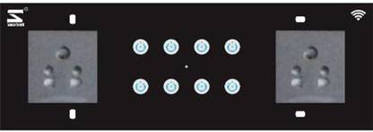 raghurajgroup 8 Port WiFi Smart Switch Board, 6 Smart Switches, 2 Smart Plug, Compatible with Alexa (8M-Horizontal (262mmx90mmx40mm))