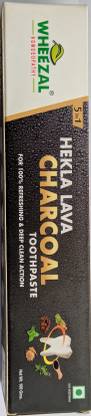 WHEEZAL 5 IN 1 HEKLA LAVA CHARCOAL TOOTHPASTE PACK OF 6 Toothpaste