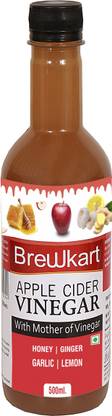 Brewkart Apple Cider Vinegar with Ginger, Garlic,Lemon & Honey Vinegar