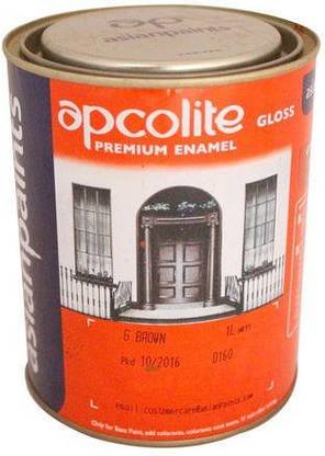 Asian Paints Enamel Paint - 1 Ltr, Satin Brown Brown Enamel Wall Paint
