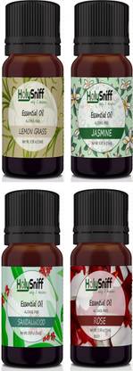 HolySniff LemonGrass, Jasmine, Sandal, Rose Aroma Oil, Refill, Fridge Freshener, Potpourri