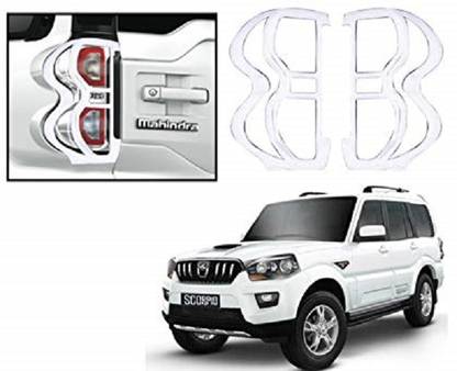 Elite GHD3563B CAR CHROME TAIL LIGHT COVER Chrome Mahindra Scorpio Rear Garnish