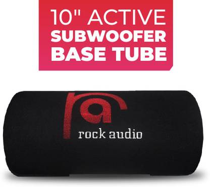 ROCK AUDIO SBT10 10 Inch, D Shape Active Sub-woofer Base Tube, Easy Installation with all Models. Subwoofer