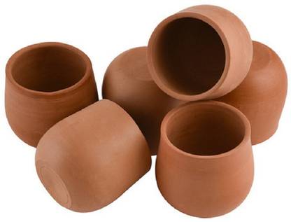 Himalayan Range Pack of 6 Terracotta terracotta clay tea kulhad set mitti