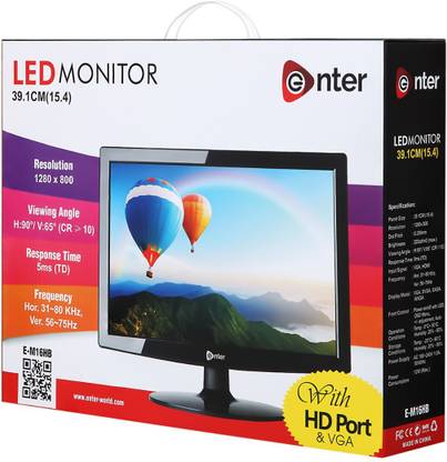 Enter 39.12 cm (16 inch) HD Monitor (E-M16HB)