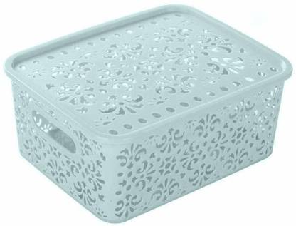 Oxfo Plastic Plastic Storage Basket Box for Clothes, Laundry, Bathroom Storage Basket