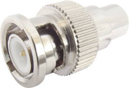 Thej Tech Solutions BNC Male to RCA Female connector for Audio and Video Wire Connector