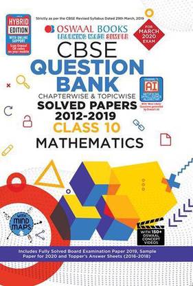Oswaal Cbse Question Bank Class 10 Mathematics Chapterwise & Topicwise