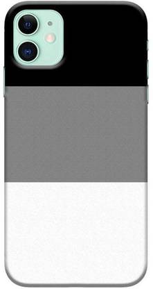 CustomEra Back Cover for Apple Iphone 11 (Pastel Black & Grey Design)