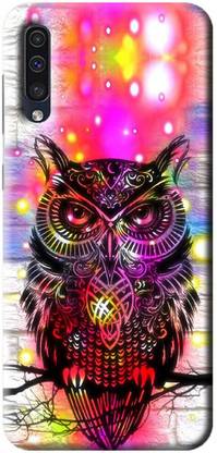 NDCOM Back Cover for Samsung Galaxy A50s Colorful Owl Printed