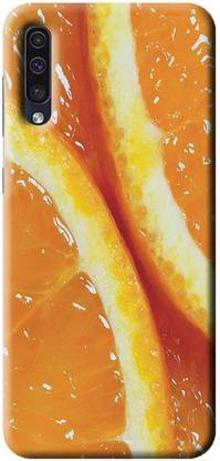 NDCOM Back Cover for Samsung Galaxy A50 Orange Close Up Printed