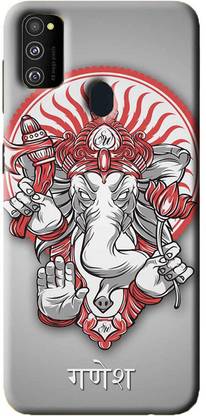 NDCOM Back Cover for Samsung Galaxy M21 Shree Ganesh Ganpati Printed