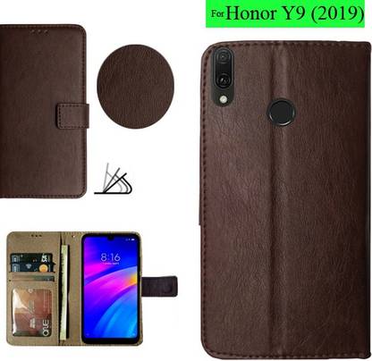 POPKART Flip Cover for Huawei Y9, Huawei Honor Y9 2019 Flip Cover