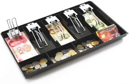DEVZA 5 Compartments Metal Cash drawer