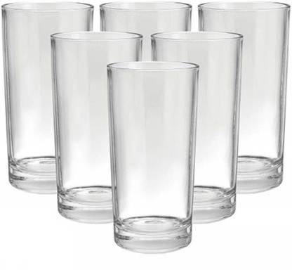 b.h.fashion (Pack of 6) 140063 Glass Set (Plastic, 350 ml, Clear, Pack of 6) Glass Set