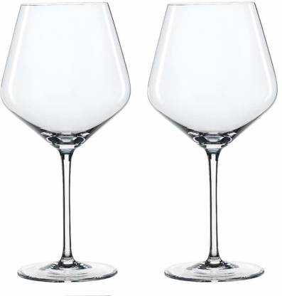 RR MALL (Pack of 2) Red or White Wine Glass Set, 380 ml, Transparent Glass, Pack of 2 Red or White Wine Glass Set, 380 ml, Transparent Glass, Pack of 2 Glass Set Wine Glass